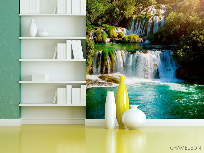 Фотошпалери Довгий водоспад - 3