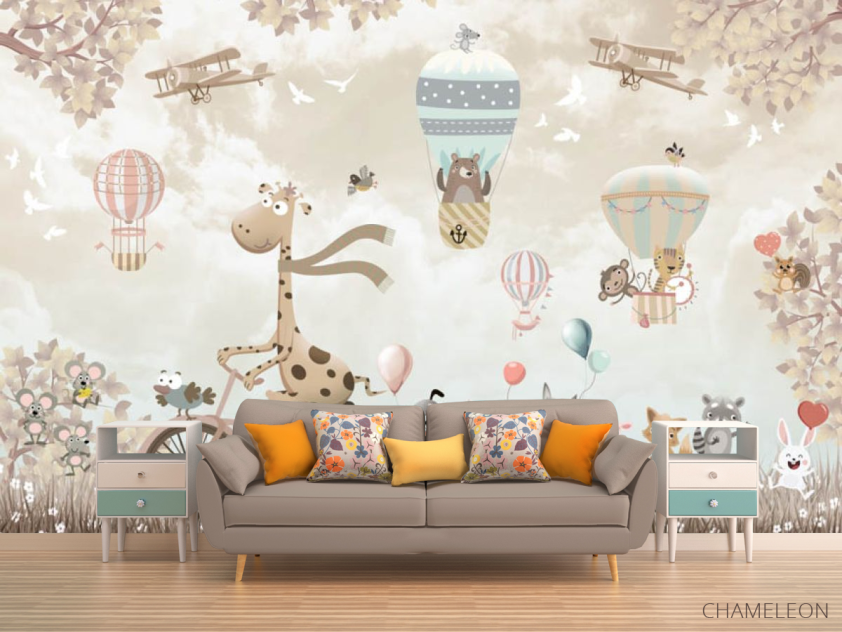 Фотообои Коричневый жирафик - 1