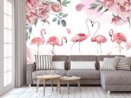 Фотообои Розовые фламинго - 3