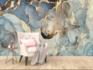 Фотообои Золотой fluid art - 4