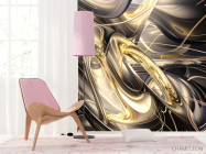Фотошпалери золота Абстракція з ефектом 3д - 4