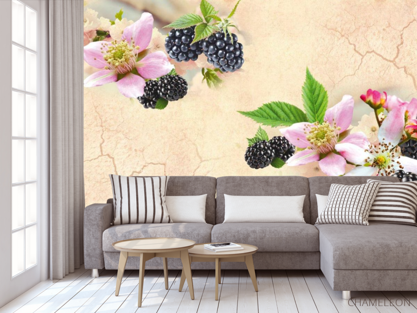 Фотообои в кухню Цветы - 3