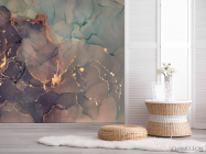 Фотошпалери Фіолетовий Fluid art - 2