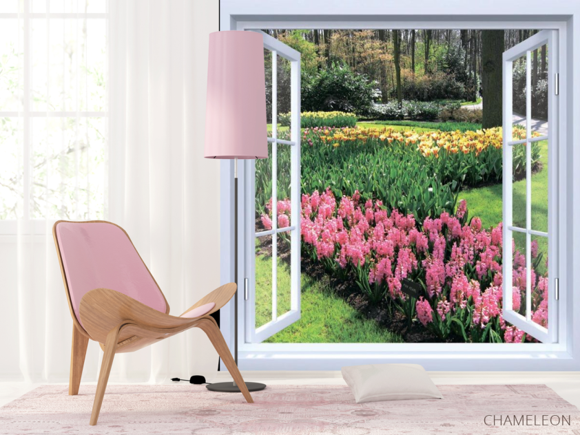 Фотообои Вид на цветы - 4