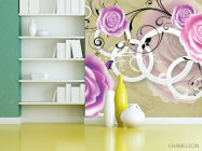 Фотошпалери 3д троянди - 3