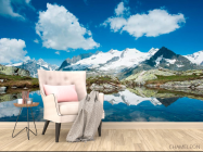 Фотообои Снег, горы, тучи - 4