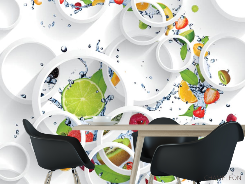 Фотошпалери Фрукти, круги - 1