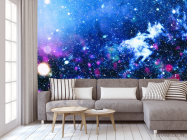 Фотообои голубо-синий космос - 3