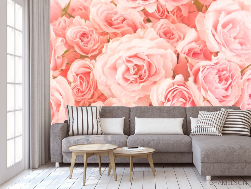 Фотообои Розы нежно-розовые - 3