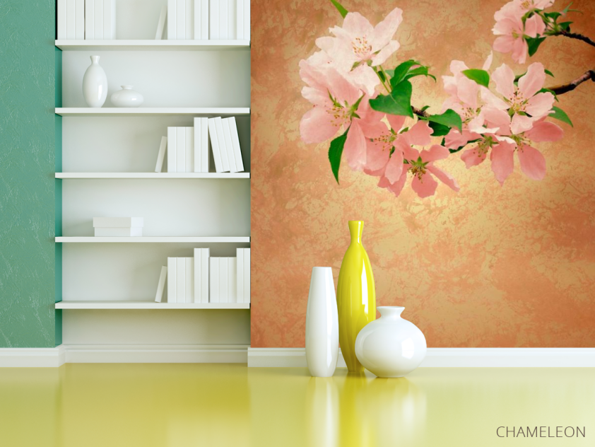 Фотообои Маленькие кремовые цветы - 3