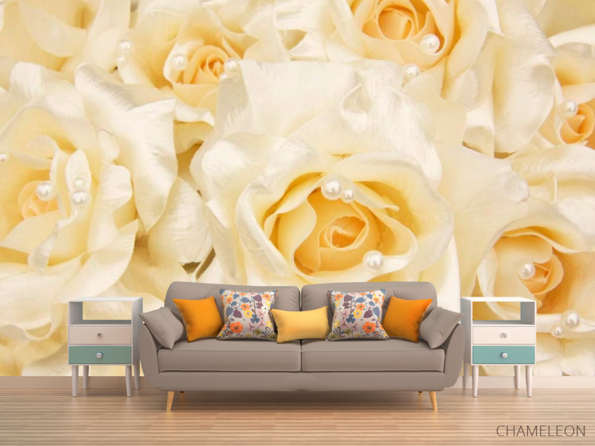 Фотообои Розы оттенка кремового - 1