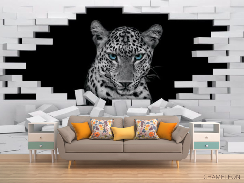 3д фотообои Леопард - 1