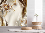 Фотошпалери Золоті брошки 3д - 2