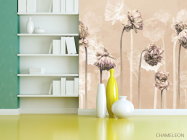 Фотошпалери мінімалістичні квіти - 3