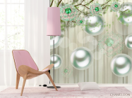 Фотошпалери брошки і сфери - 4