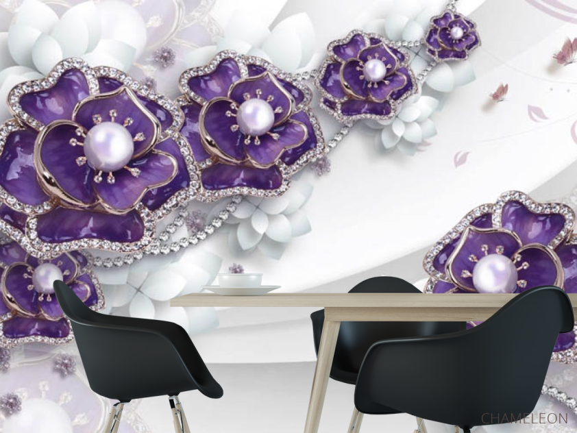 Фотошпалери 3Д брошки - 1