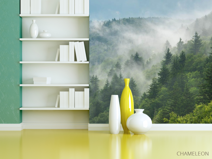 Фотошпалери Зелений Туманний ліс - 3