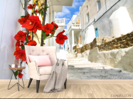 Фотообои Улочка в Греции - 4