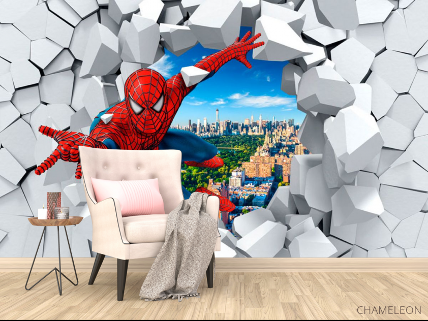 Фотообои Человек паук 3Д - 4