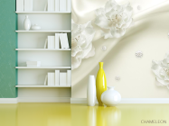 Фотошпалери Квіти на полотні - 3