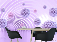 Фотошпалери фіолетові кулі - 1