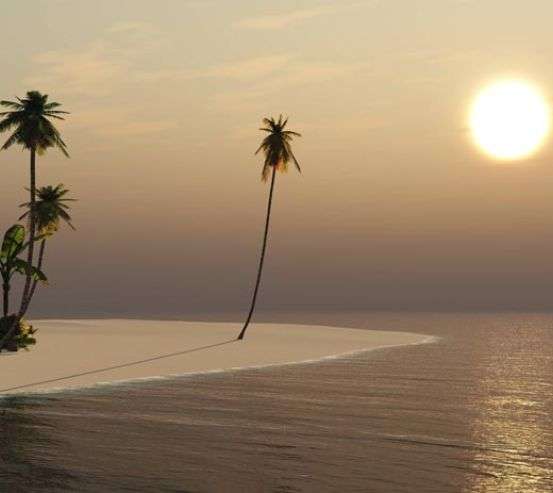 Фотообои вечер на острове 21617