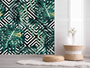 Фотошпалери ромби і листя - 2