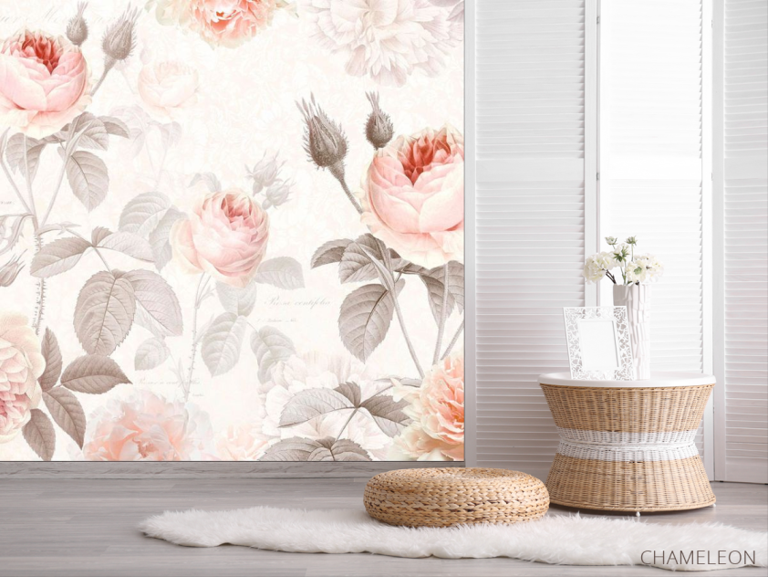 Фотошпалери Квіти пастель - 2