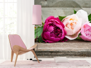 Фотошпалери рожеві півонії - 4