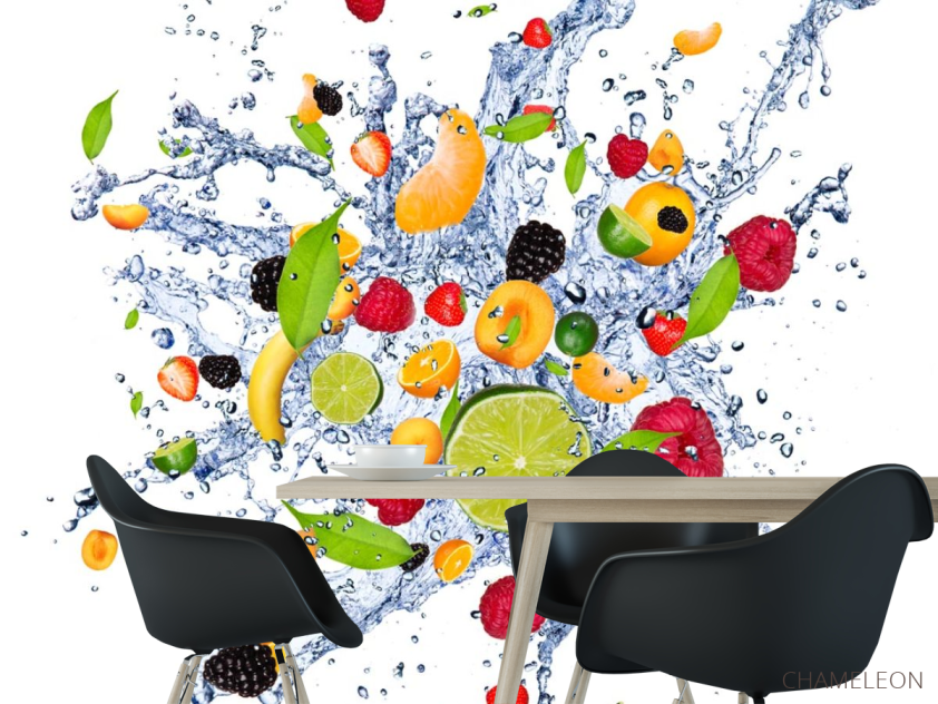 Фотообои фрукты и вода - 1