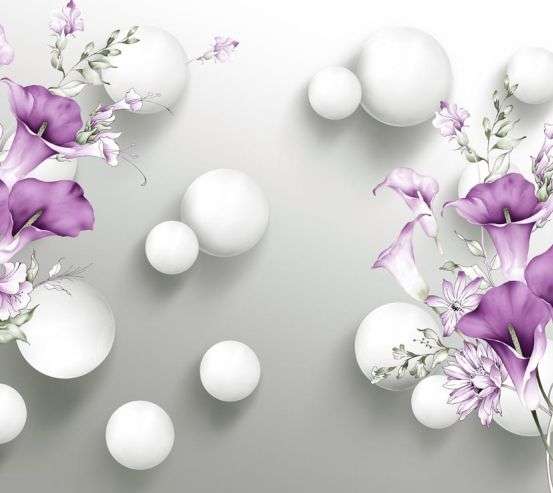 3д фотообои Шары 19742