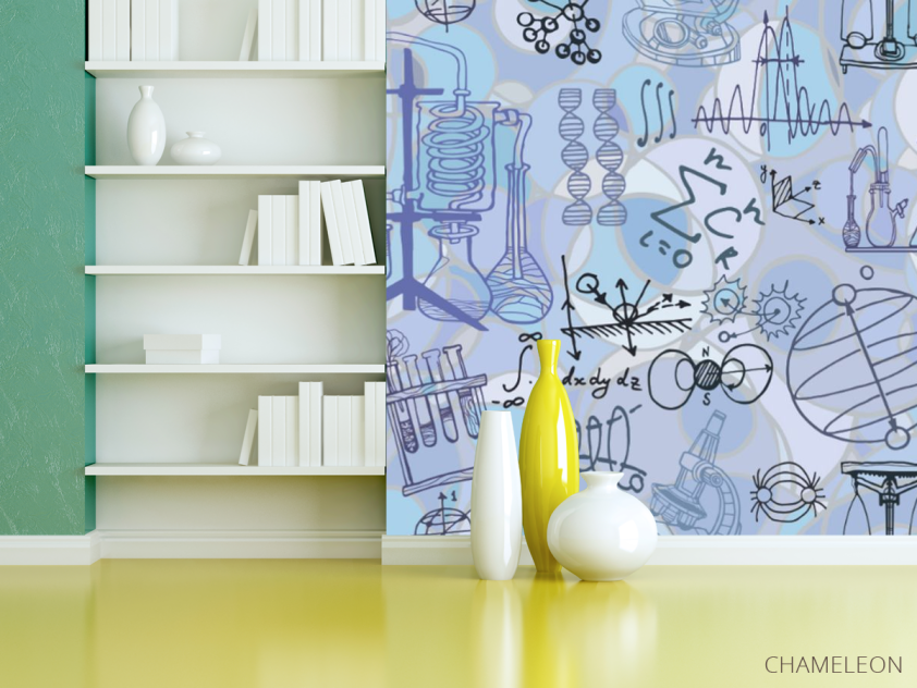 Фотошпалери Патерн для кабінету фізики - 3