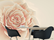 Фотошпалери Бежева об'ємна троянда - 1