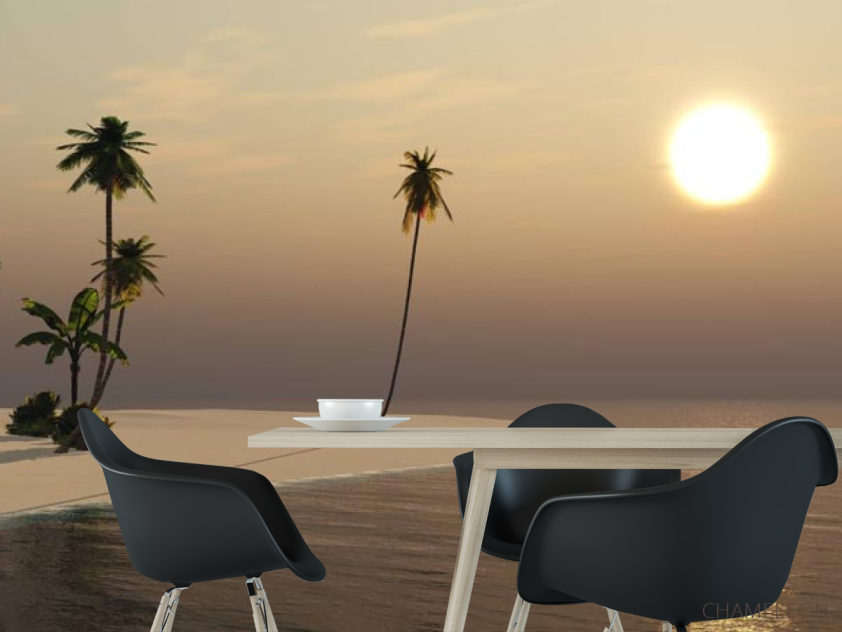 Фотошпалери вечір на острові - 1