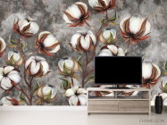 Фотообои Шерсть на фоне бетона - 2