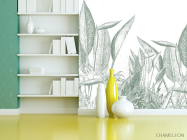 Фотошпалери Тропічні листя зелені - 3