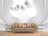 Фотообои 3d шары серые - 1