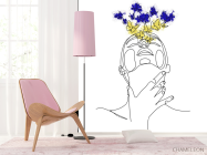 Фотообои абстракция, девушка - 4