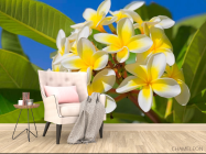 Фотообои Желто-белые цветочки - 4