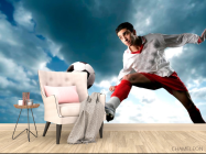 Фотообои Футболист с мячом - 4