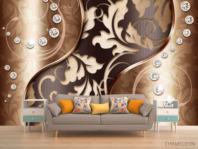 Фотообои 3d узор и камни - 1