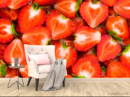 Фотообои Клубника в разрезе - 4