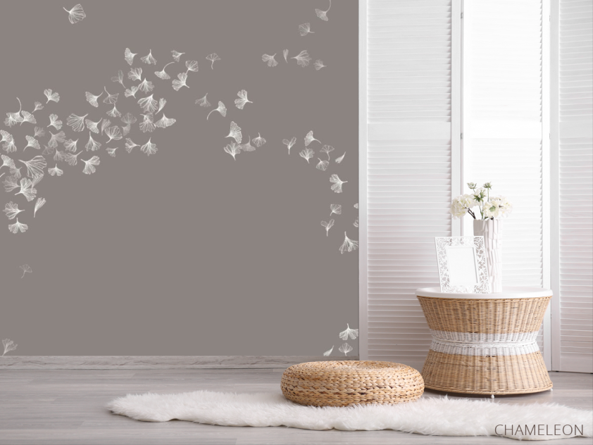 Фотошпалери летять листочки - 2