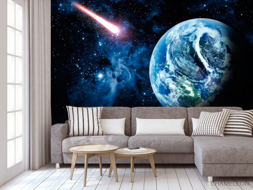 Фотообои Земля и комета - 3