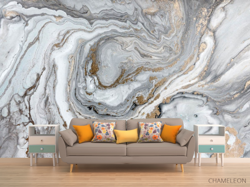 Фотообои Fluid art коричневый - 1