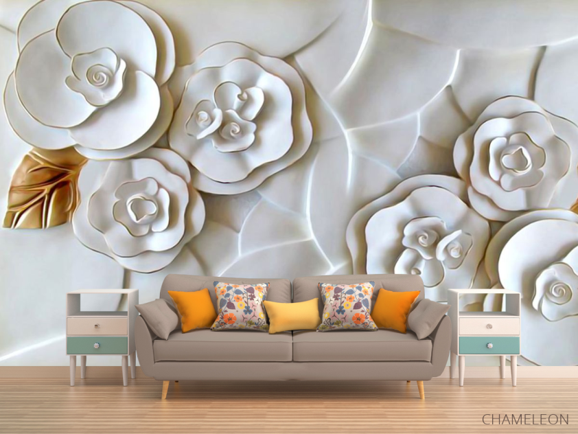 Фотообои 3д цветы - 1