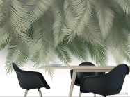 Фотошпалери зелене листя на стіну - 1