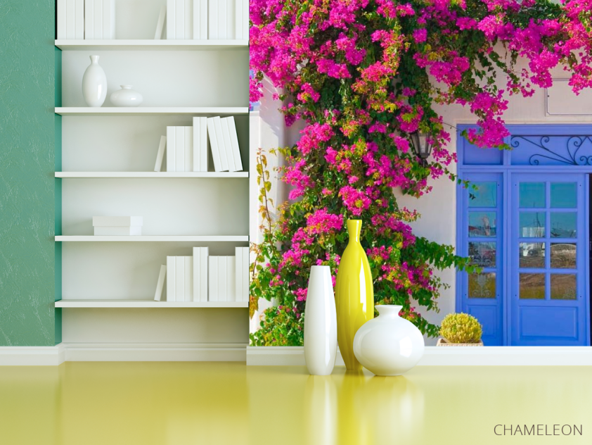 Фотошпалери Квіти на вході в будинок - 3