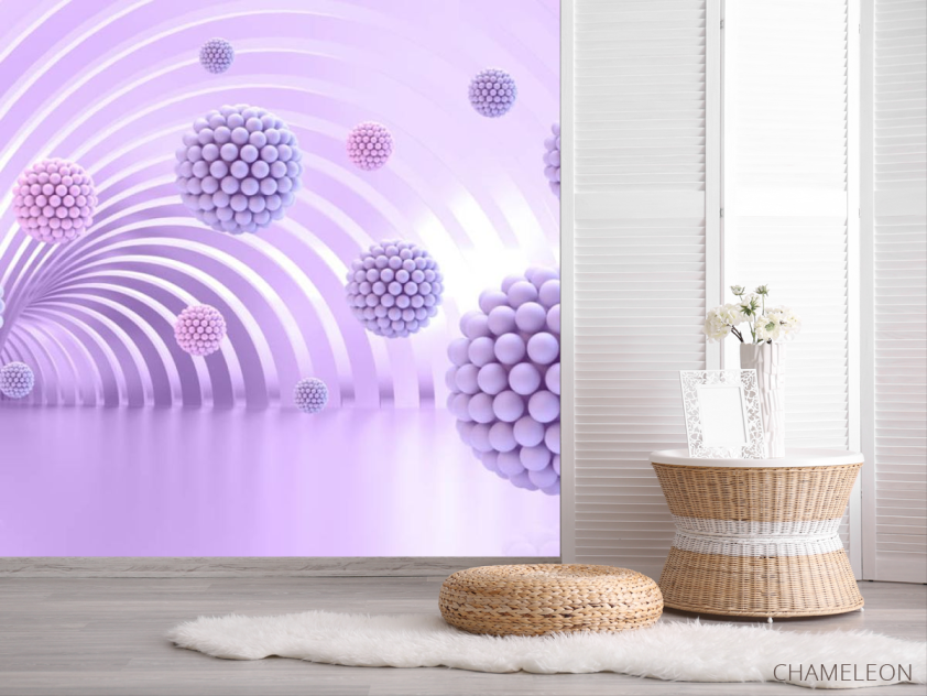 Фотошпалери фіолетові кулі - 2