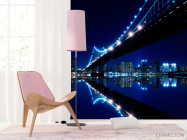 Фотошпалери Міст вода ніч New York - 4